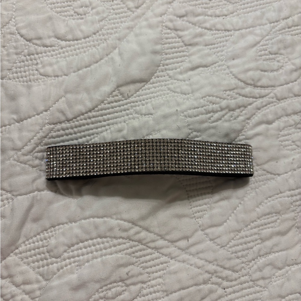 Rhinestone choker necklace in Silver Sparkle